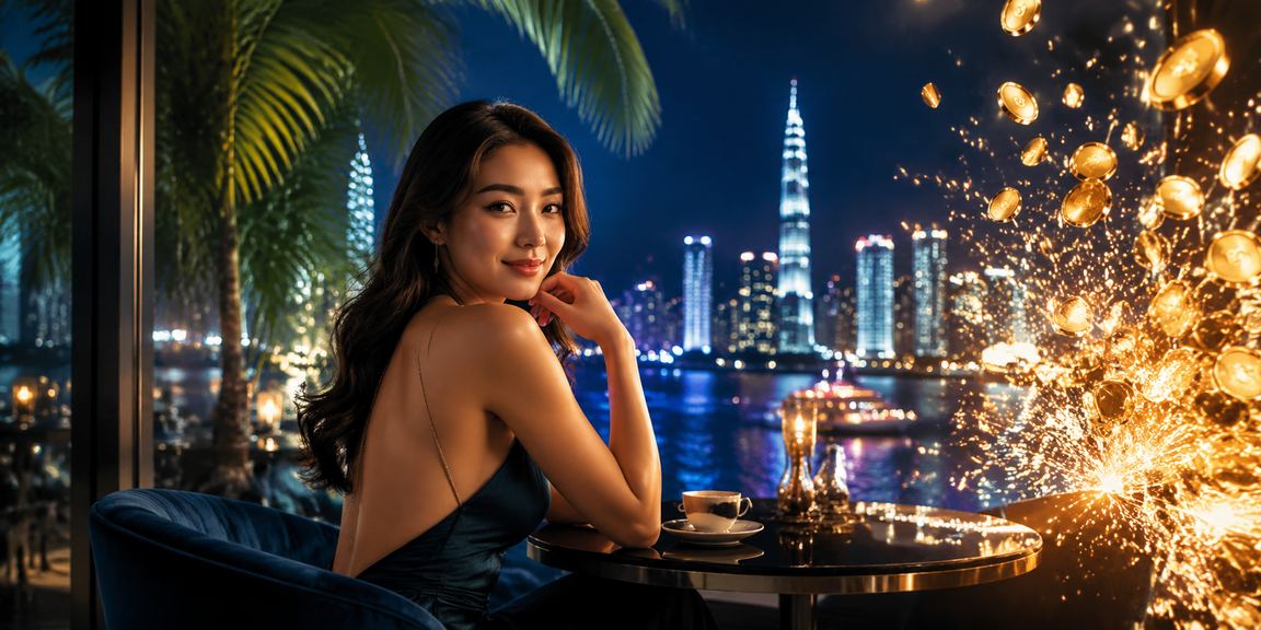 Người dùng tại TP. Hồ Chí Minh áp dụng voucher xsmnthu2 trên điện thoại bên ly cà phê